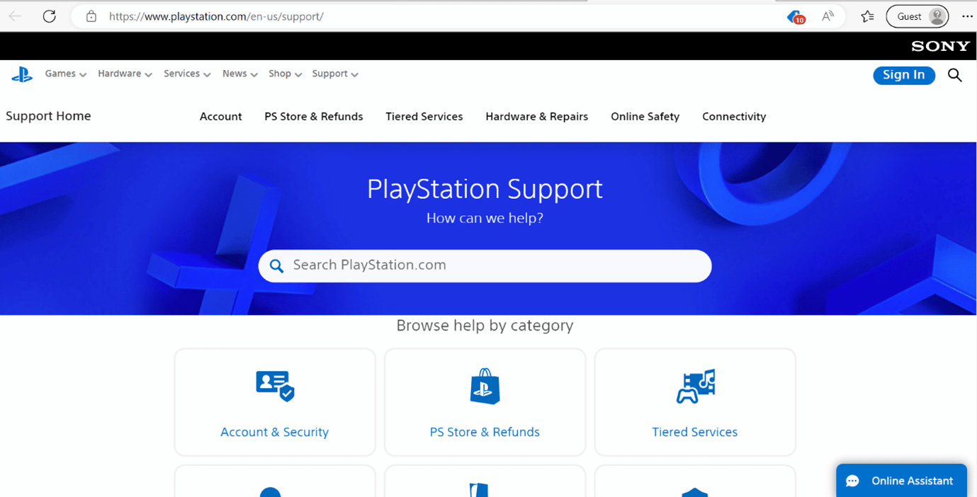 support page ps. 7 Ways to Fix PlayStation Error Code NP-34957-8