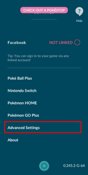 swipe all the way down and tap on Advanced Settings
