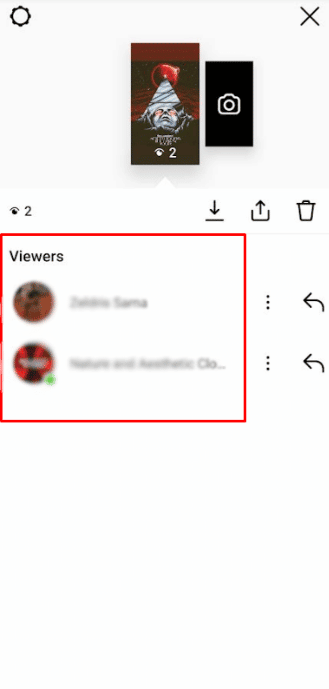 Swipe up on your story to get a list of viewers | How to See Who Saved Your Instagram Post
