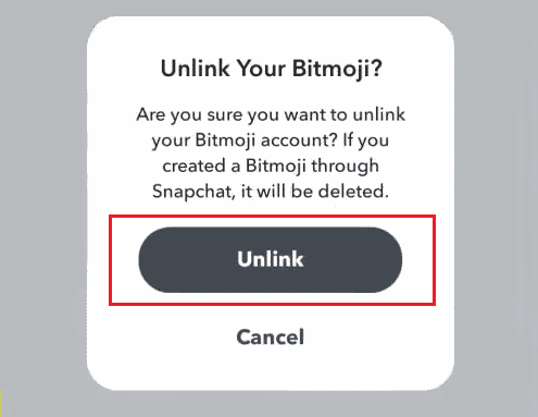 tap on Unlink from the popup to confirm the unlinking process