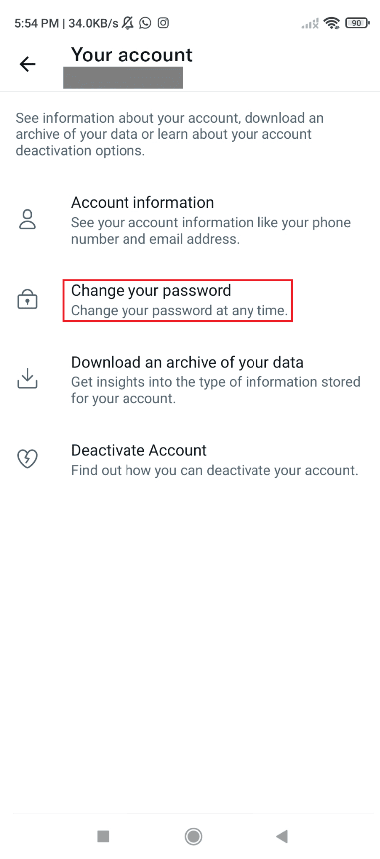 Tap on Change your password. How to Delete Suspended Twitter Account