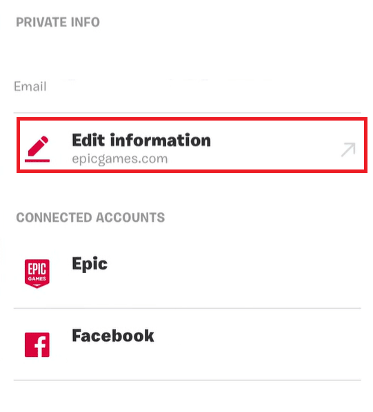 Tap on Edit information