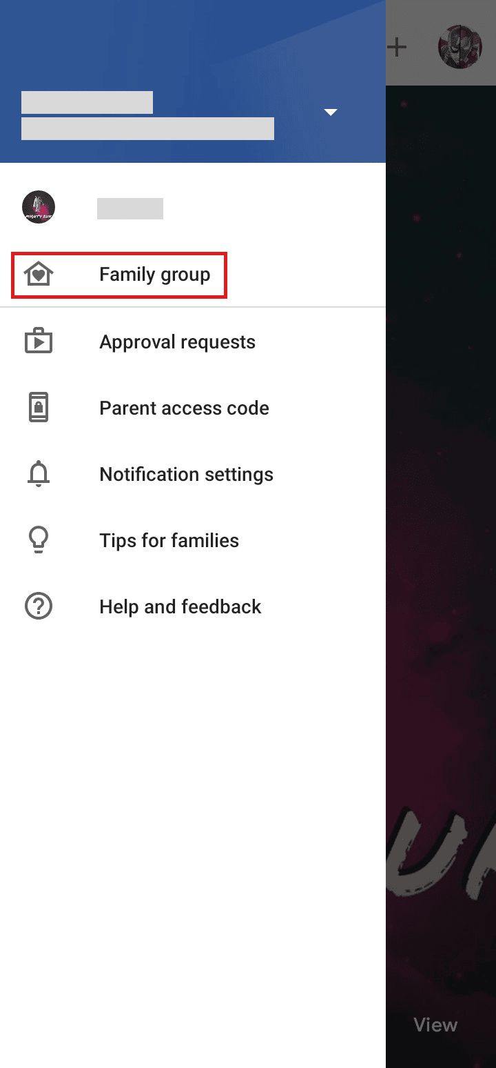 Tap on Family group. | How to Switch Email for Parental Control in Google | can parental controls see incognito mode | can parental controls see incognito mode