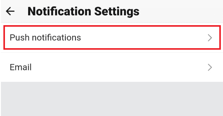Tap on Push notifications