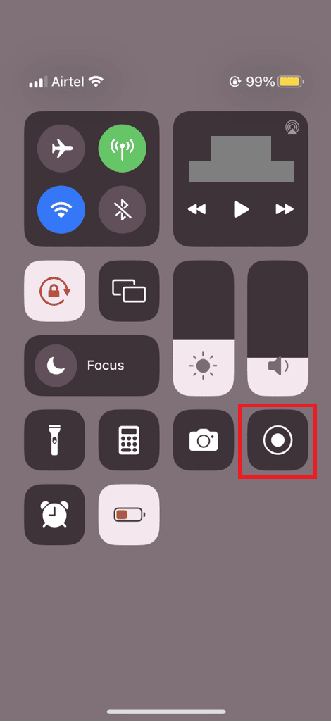 tap on screen mirroring icon