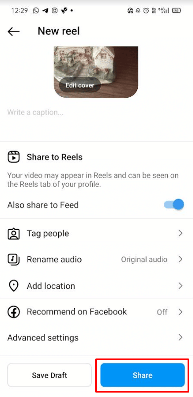 Tap on Share | How to Get Full TikTok on Instagram Story