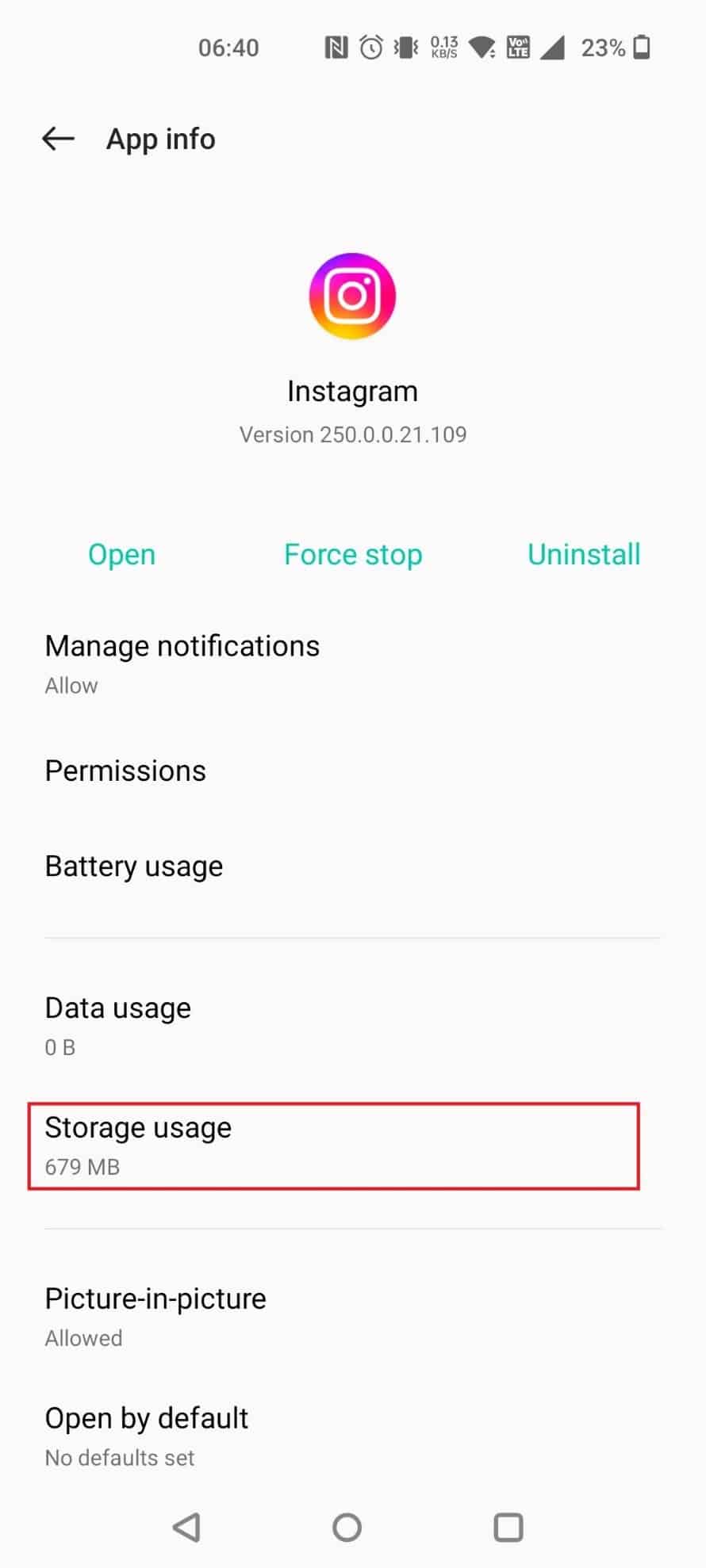 Tap on Storage usage | What is Instagram Challenge Required? | Instagram app not working