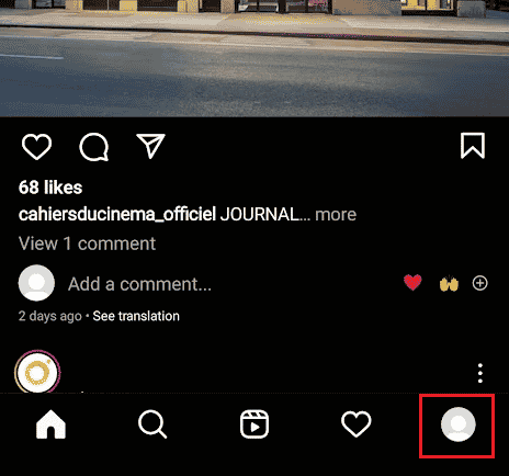 tap on the Profile icon from the bottom right corner | How to Remove Shop Tab from Instagram