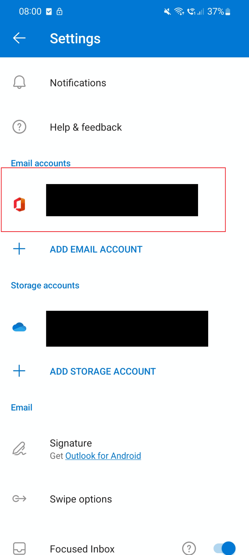 tap on the Email account you want to reset. Fix Outlook Error This Item Cannot Be Displayed in Reading Pane