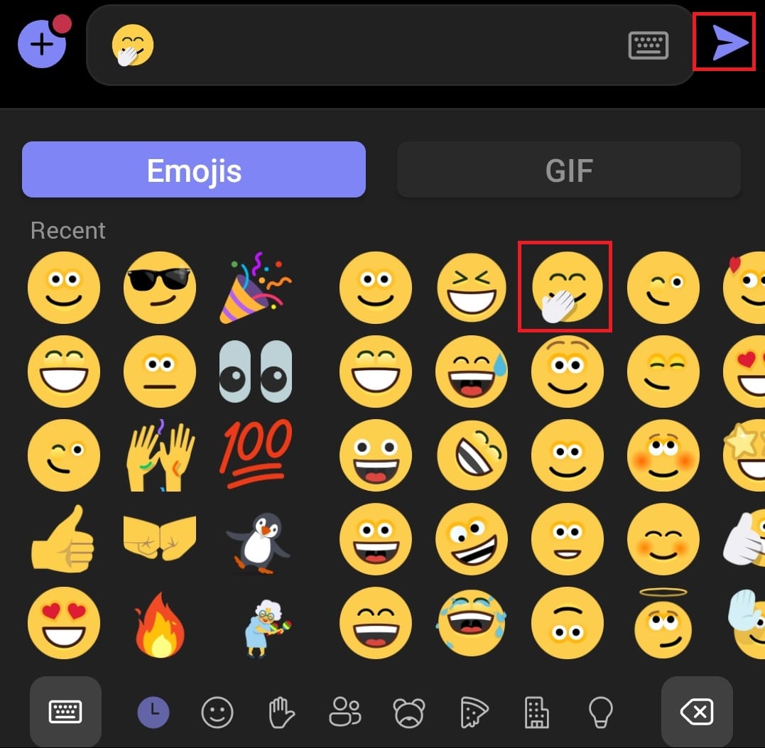 Tap on the emoji you want to send. Tap the arrow to send. How to Use Microsoft Teams Secret Emoticons