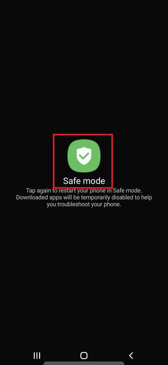 tap on the Safe Mode icon to enable Safe Mode. How to Remove Moisture from Phone Charging Port