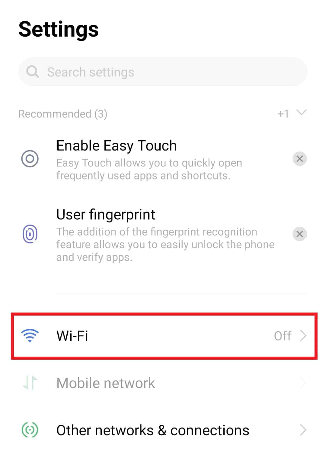 Wi-Fi'ye dokunun. Wi-Fi Arama Hatası ER8 Geçersiz Sertifika için 01 Düzeltme