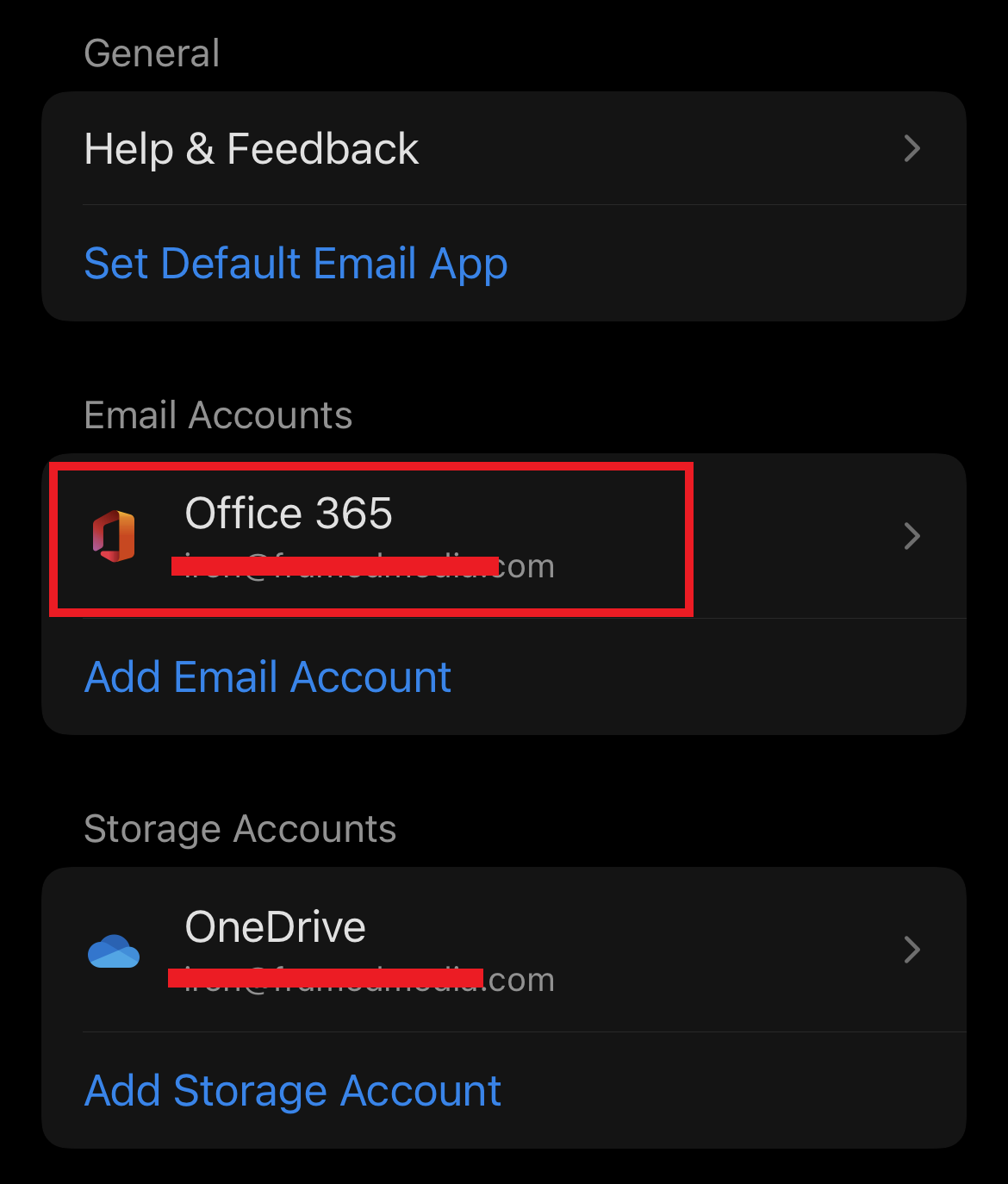 Tap the account you want to delete | How Do I Sign Out Of Outlook Mobile