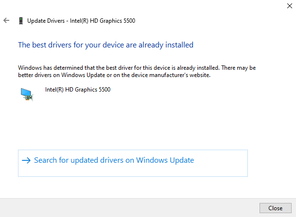 the best drivers for your device are already installed. | Fix Unable to Install DirectX on Windows 10