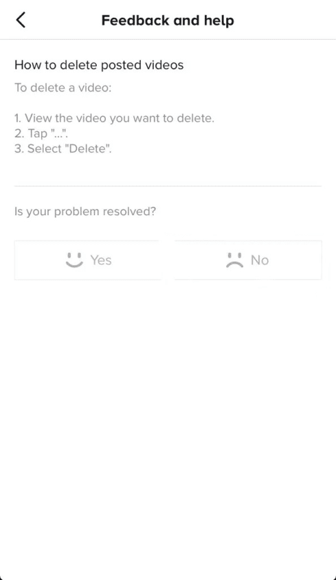 The image shows the option to put more feedbacks I’d the issue remains unresolved. How to Contact TikTok Support