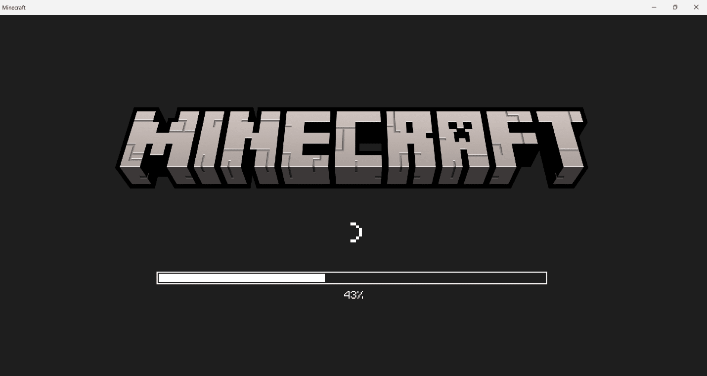 Игра Minecraft начнет загружаться на экране. Подождите несколько секунд, чтобы завершить загрузку. Как получить Windows 10 Minecraft Edition бесплатно