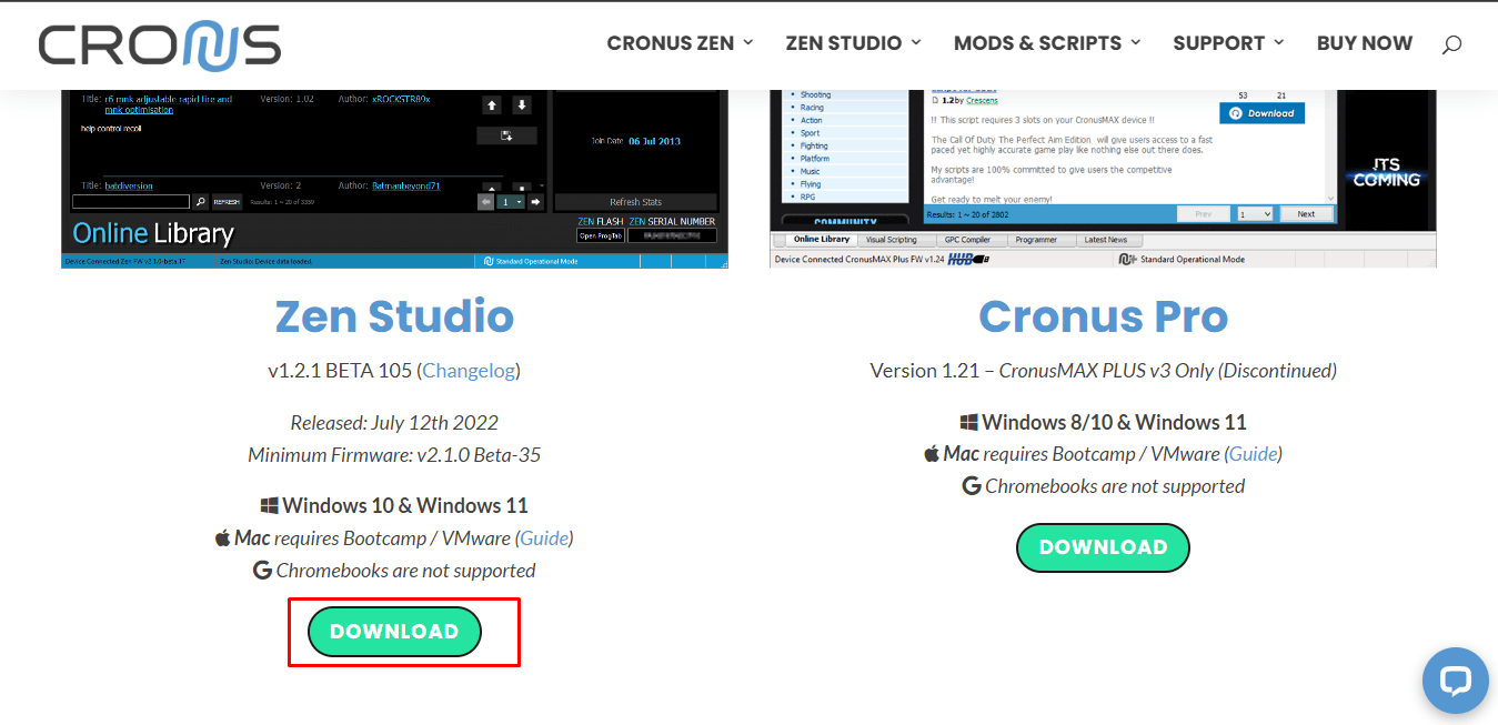  Then in order to install Zen Studio software visit the Cronus Website and click on the blue download button below Zen Studio. 