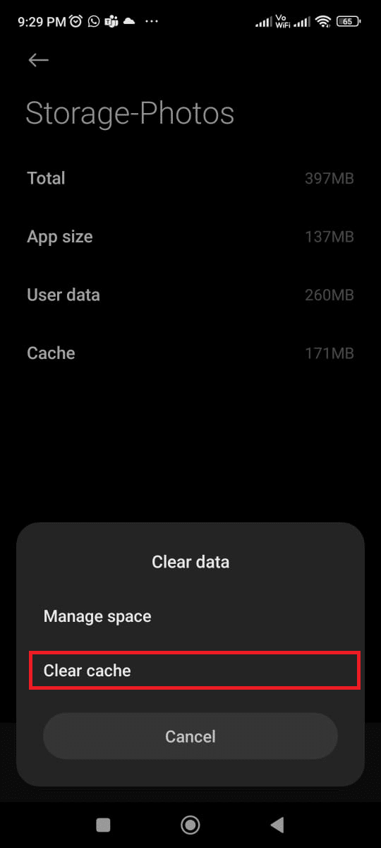 tap Clear data and Clear cache 