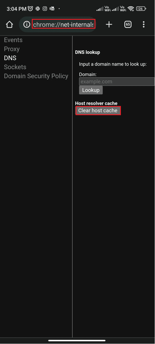 puudutage nuppu Tühjenda hosti vahemälu. 12 parimat lahendust ERR-i aadressi Androidis kättesaamatuks