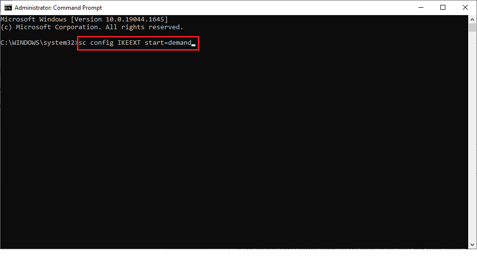 paste the following commands. Fix The L2TP Connection Attempt Failed Error