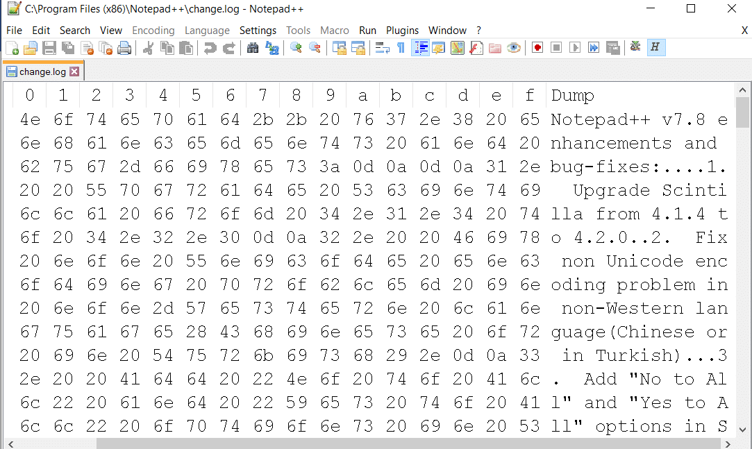 This converts your encoded text to HEX