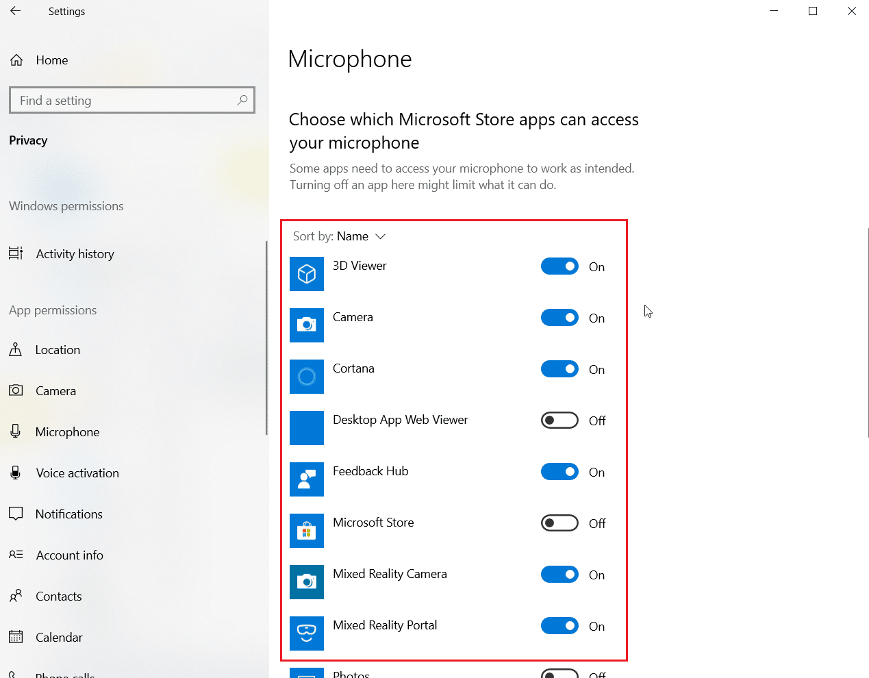 toggle microphone access to on or off to individuall apps. Fix SADES Headset Not Working in Windows 10