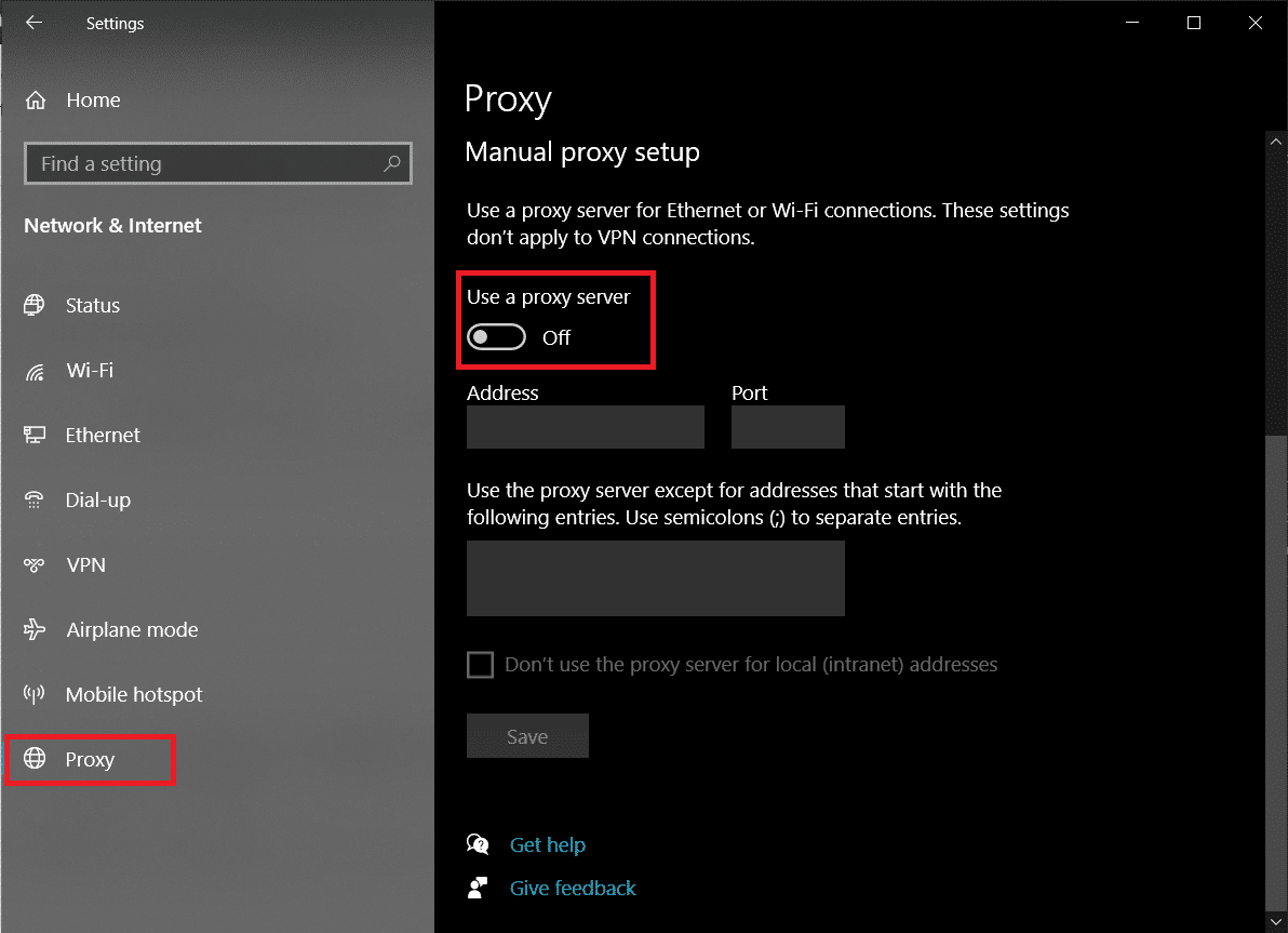 toggle on the switch under the Automatically detect setting | Fix: Windows SmartScreen Can't Be Reached Right Now