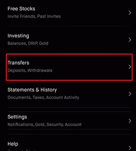 transfers in Robinhood app. How to Unlink Your Bank Account from Robinhood
