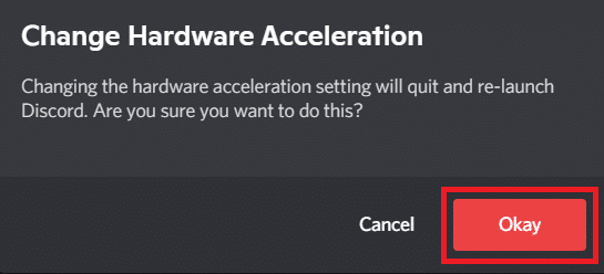 Turn off Hardware Acceleration. How to Fix Discord Keeps Freezing