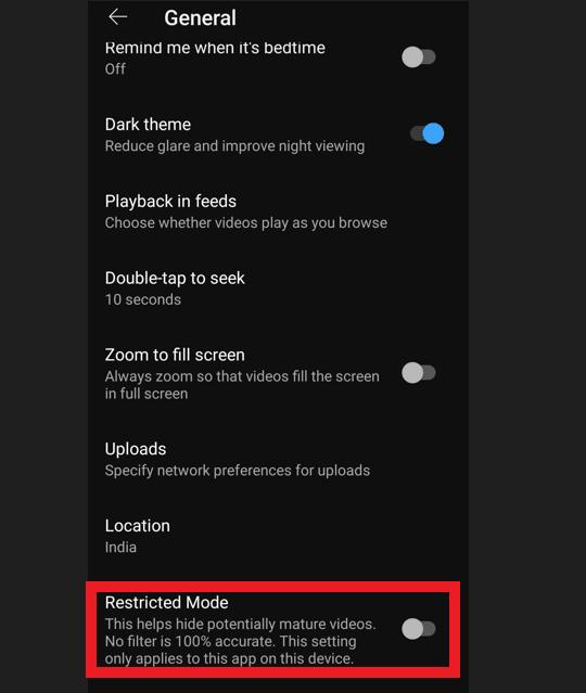 Turn off restricted mode | How to turn off restricted mode on YouTube Android