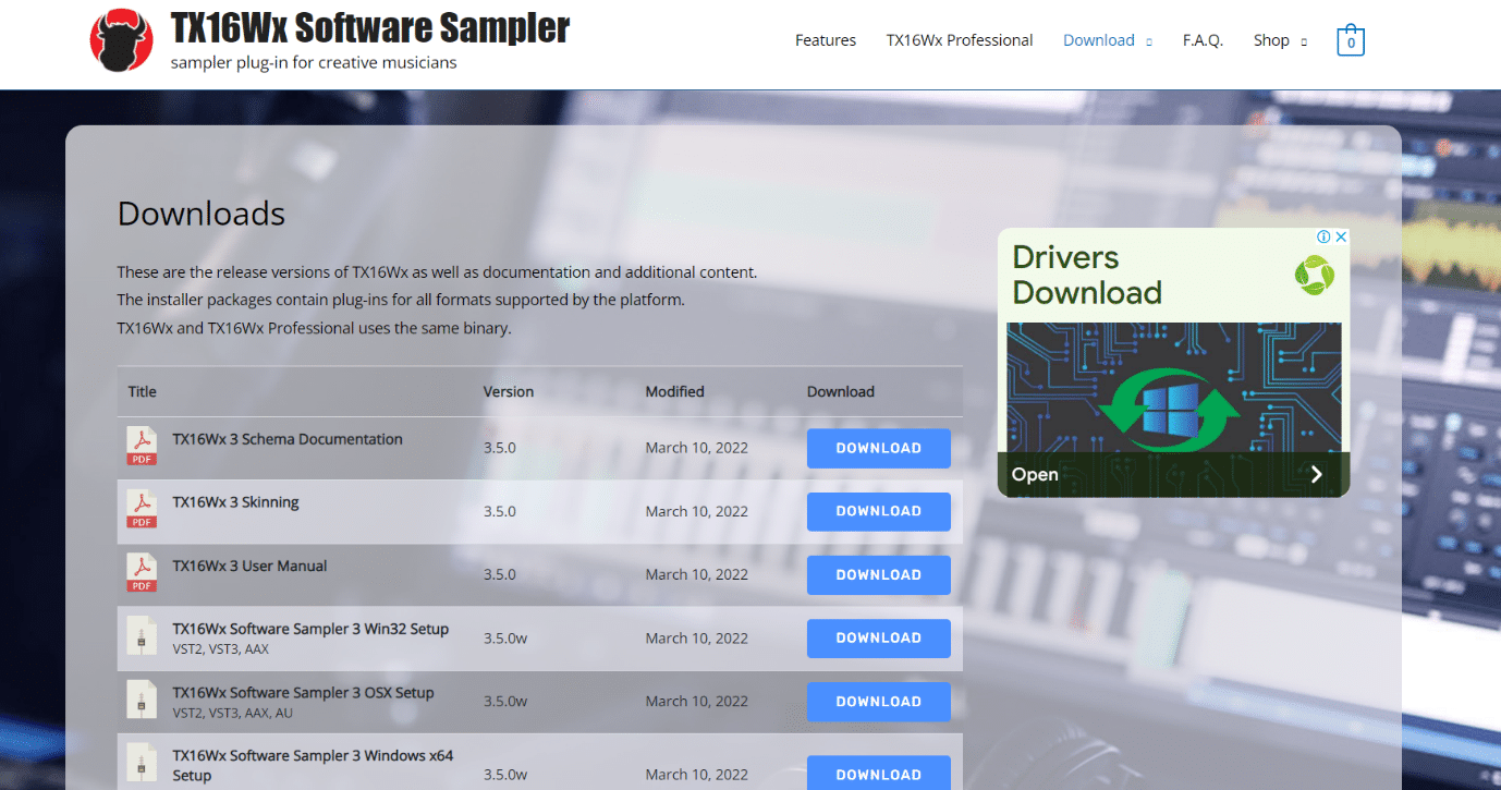 TX16Wx Software Sampler. Top 36 Best Beat Making Software for PC