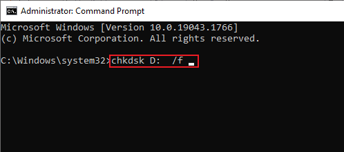 Type chkdsk command. Fix The Disk Check Could Not be Performed Because Windows Cannot Access the Disk