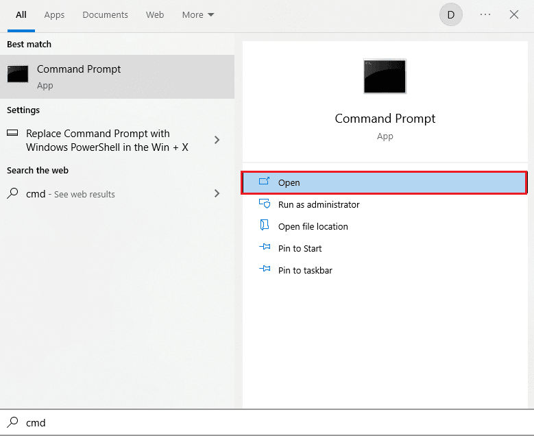 откройте командную строку. Исправить сканер Epson не может обмениваться данными в Windows 10