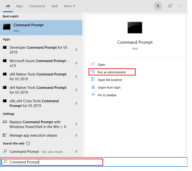 Type Command Prompt and click on Run as administrator on the right pane. How to Fix the Computer Did Not Resync Because No Time Data was Available