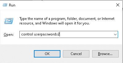 Type control userpasswords2 and hit Enter to open the User Accounts window. Fix Windows 10 Taskbar Flickering