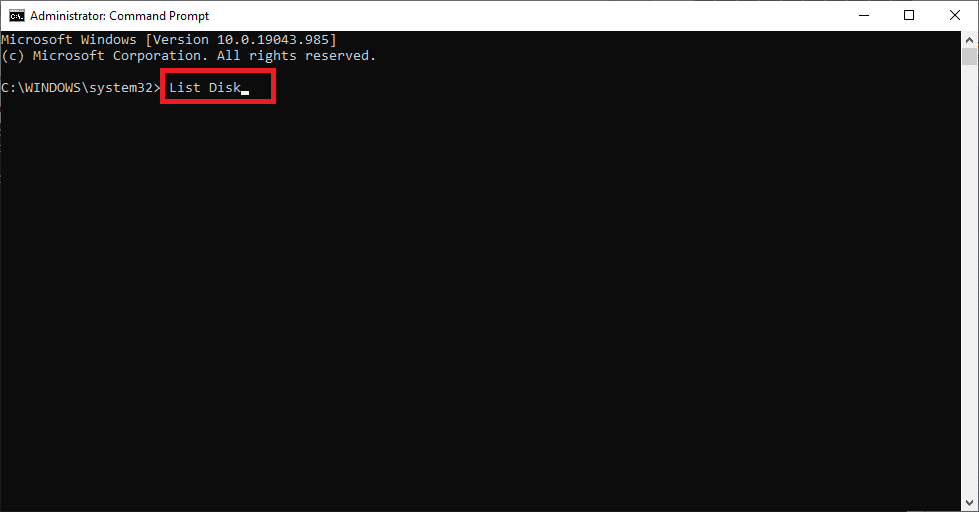Type List Disk to get a list of all partitions. How to Fix Windows 10 Installation Error 0x80300024?