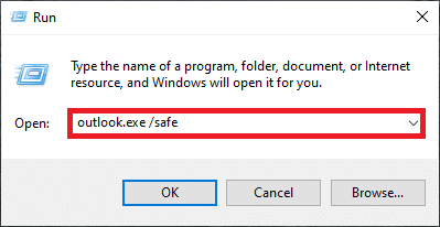 Type outlook.exe or safe and hit Enter to launch Outlook. Fix Outlook Stuck at Loading Profile on Windows 10
