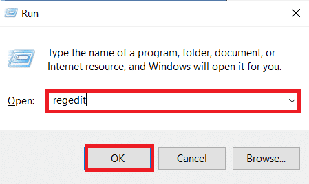 type regedit in the Run dialog box. Fix Windows Key Disabled