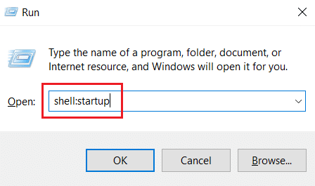 Type shell:startup and hit Enter