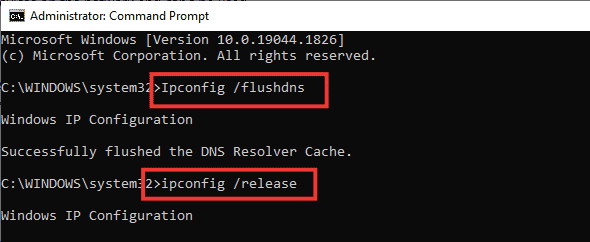 ipconfig commands