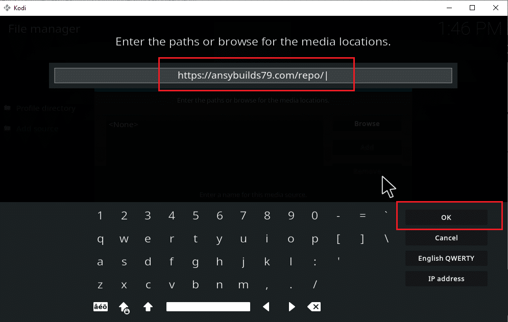 Type the media source URL. How to Download Music to Kodi