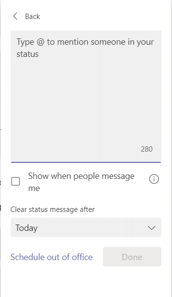 Type the message you want. 
