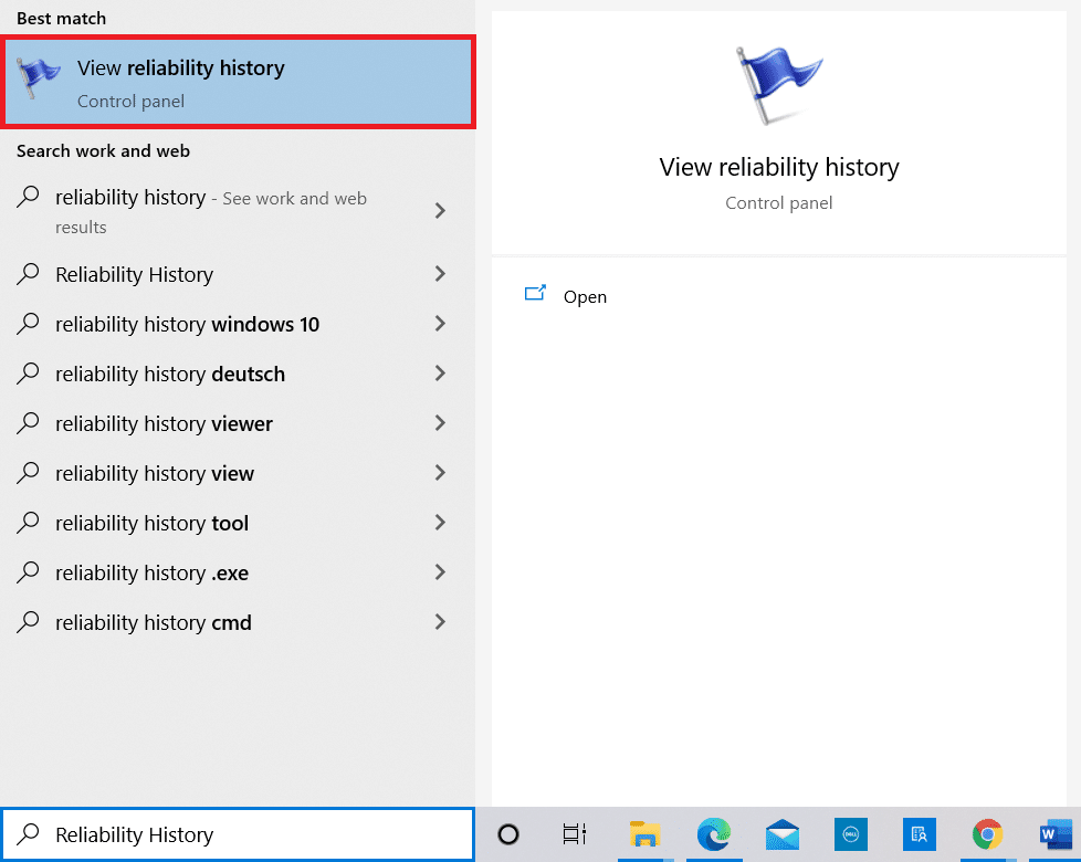 Type View reliability history and press Enter. How to Fix File Explorer Not Responding in Windows 10