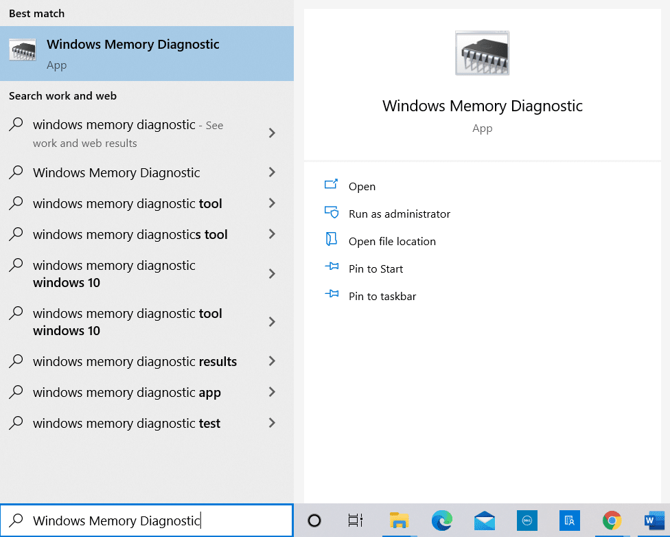 Type Windows Memory Diagnostic and press Enter. How to Fix File Explorer Not Responding in Windows 10