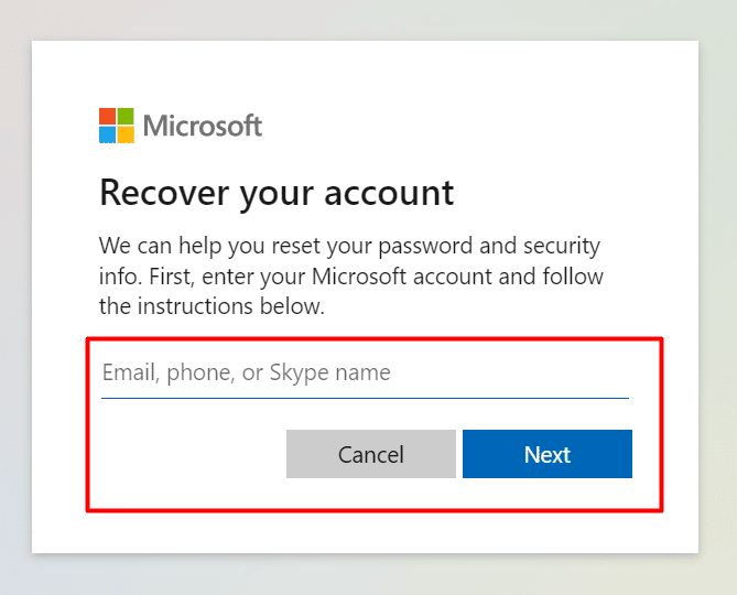 Type your email address and press the Next button. | How Do You Recover Your Old Xbox One Account