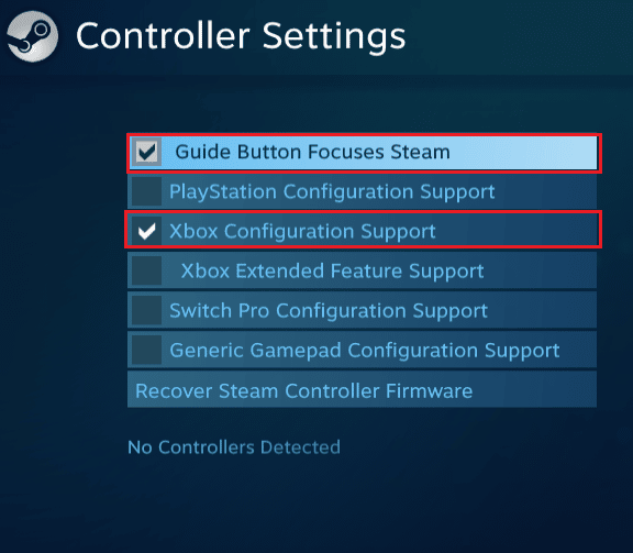 Uncheck all boxes except guide button and Bbox configuration