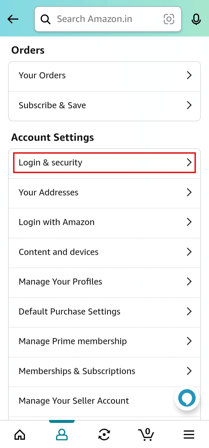 Under Account Settings tap on Login and security. | log into Amazon if you change your phone number | bypass Amazon OTP verification