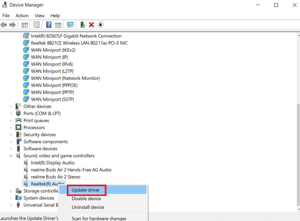 Update realtek driver. Fix File Explorer Dark Theme Not Working on Windows 10