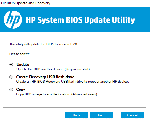 Update System BIOS