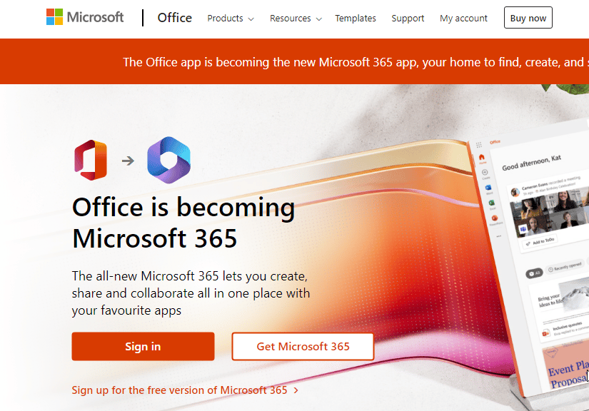 Utilice Office 365 en línea. Solucione el error de Office 135011. Su organización ha deshabilitado este dispositivo